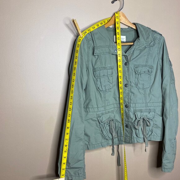 Military Inspired Women’s Abercrombie and Fitch Olive Green Cotton Jacket - Picture 12 of 14